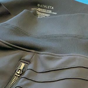 Athleta Black Moto Jogger Pants